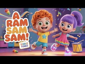 A Ram Sam Sam | Sing Along Song for Kids | Learn Movements with Tiddle Tunes