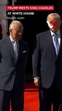 Trump Greets King Charles With Prolonged Handshake At White House | VERTEX