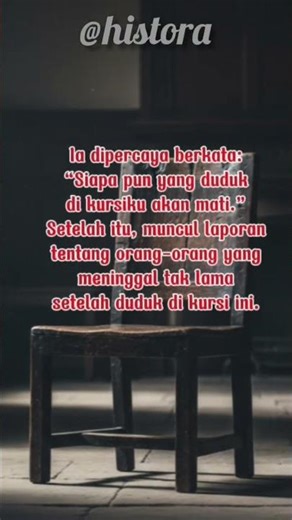 Kursi Tua yang Membunuh Pemiliknya (Busby’s Stoop Chair)#histora