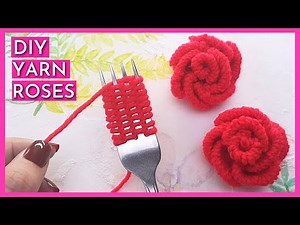 DIY Yarn Flowers Using a Fork | How to Make Wool Roses For Beginners (with Tips and Tricks)
