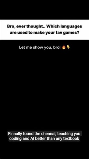 Ever Wondered How Games Are Built? 🤯 (Languages Revealed)