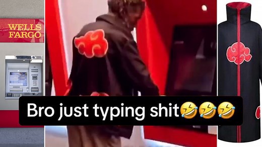Naruto Wells Fargo ATM Guy / Bro Just Typing Shit | Know Your Meme