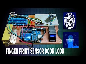 How to diy fingerprint security door lock project using Arduino | Arduino fingerprint lock