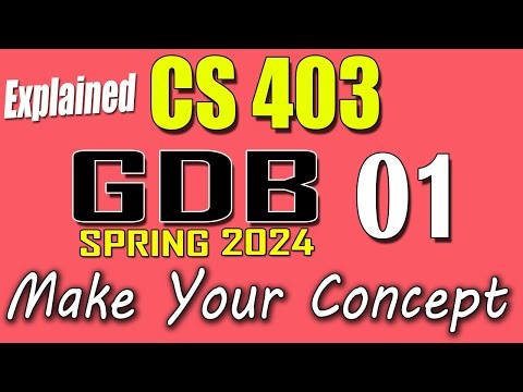 CS403 GDB 1 Solution 2024 | CS403 Spring 2024 GDB | VU Scholar