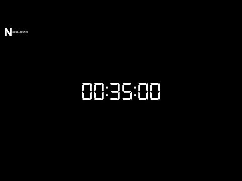 35 Minute Countdown Timer + Alarm | Full HD