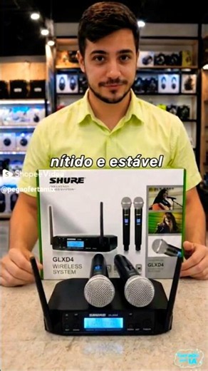 Microfone sem fio shure #microphone #musica #audio #music #dicas