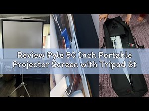 Review Pyle 50 Inch Portable Projector Screen with Tripod Stand – Lightweight, Durable, Easy Pull Se