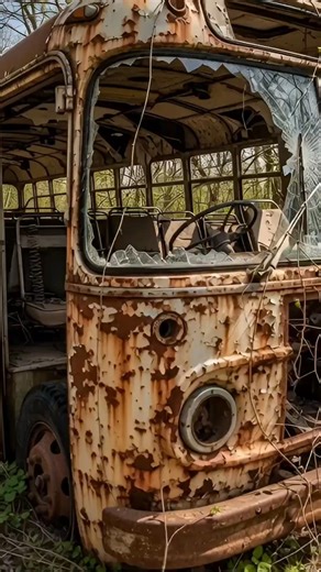 Abandoned Vintage Bus Restoration Timelapse | Rust to Fully Restored in Cinematic Detail #oldtrains