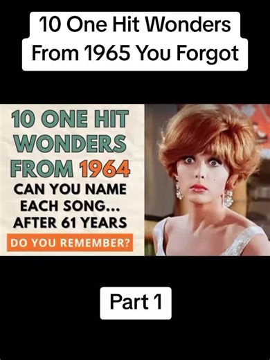 10 One Hit Wonders From 1965 You Forgot #classicrock #riff #60s