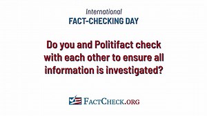 4.5K views · 72 reactions | Today, April 2, is the second annual International Fact-Checking Day. To mark the occasion, we've answered several questions from our readers about fact-checking -- including this question about other fact-checking organizations. | FactCheck.org | Facebook