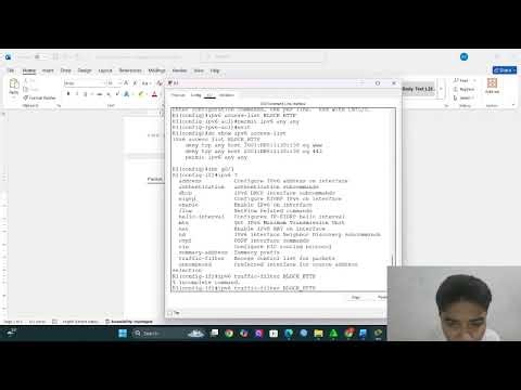 Cisco LAB 8.7.4. Packet Tracer - Configure IPv6 ACLs
