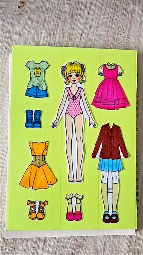 Make your own paper dolls and design cute, simple outfits #paperdoll #cute