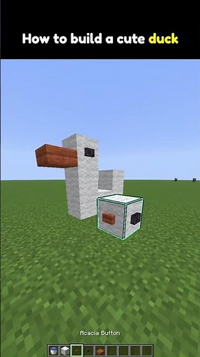 How to build a cute duck in minecraft!