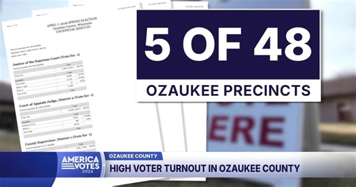 'We show up for Democracy': Ozaukee County voter turnout exceeds state average