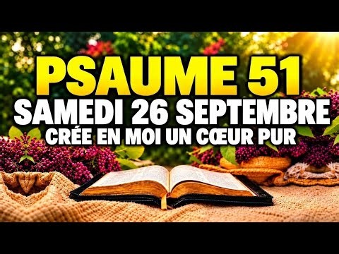 PRIÈRE DU MATIN — DU JEUDI 1ER OCTOBRE — PSAUME 51 : Crée en moi un cœur pur