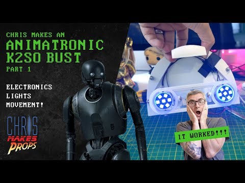 Building K-2SO’s Animatronic Head | Lights, Servos & Soldering Struggles! | Part 1