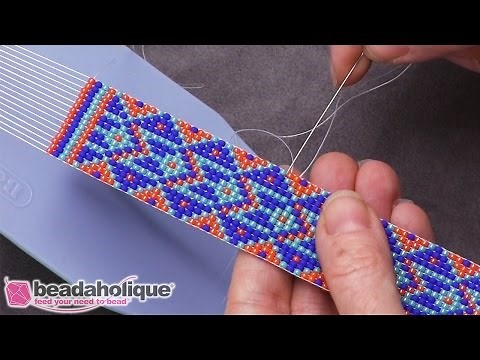 How to Tie Off and Add More Thread in Loom Work