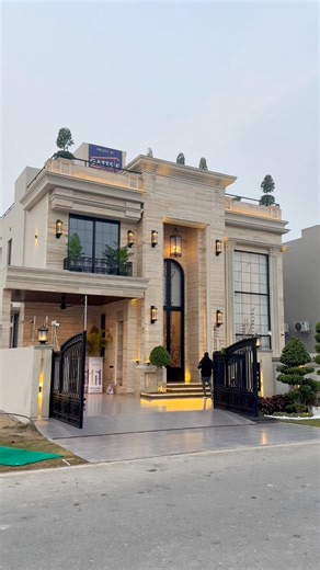 A Neo Classical Palace Fully Basement, 6-Beds, Lift, Pool, Office, Sigar Room, Bar, Rooftop Sitting. For Details: 92302-4314810 | I. l Imran Jaffer