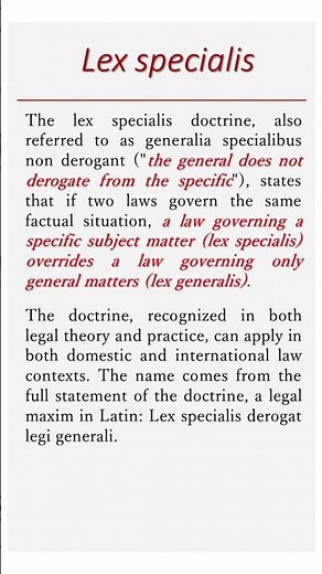 Lex specialis