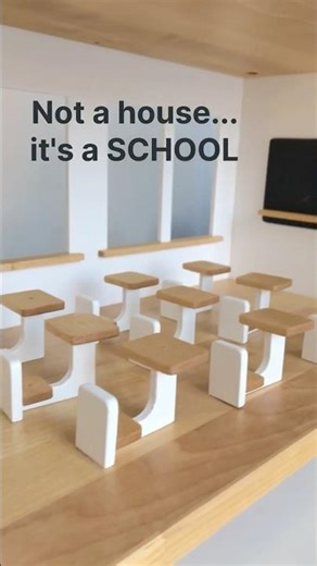 Modern Doll House School Design: Scandinavian Miniature Tour