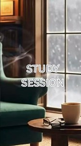 Cozy Room Study Ambience ☕ 2 Hour Rainy Window View for Deep Focus, Relaxing Study & Productivity