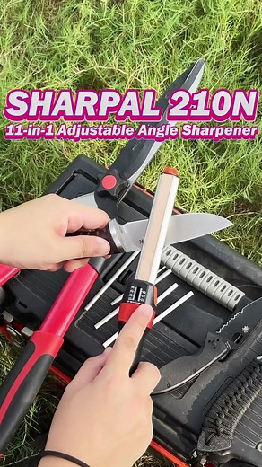 Different blades? Different angles? No sweat. SHARPAL 210N 11-in-1 Adjustable Angle Sharpener gives you 11 sharpening options in one compact tool! Precision made simple. #SHARPAL #SHARPALknifesharpener #SHARPAL210N #outdoors #gears #tools #gardening #lifehacks #sharpener #sharpening #fyp #foryoupage