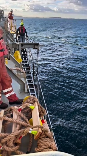 26K views · 30 reactions | Boarding/unboarding a vessel by pilot ladder is a high-risk operation that involves the risk of falls, serious injury, or fatality due to factors like equipment failure and human error. #Pilotladder #Ship #Mariner #Maritime #Boarding #Atsea #Boat #MarineSurveyor #NSW #Australia | Faizan ĸhan | Facebook