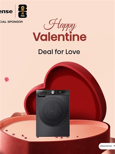 Show Love This Valentine with Hisense Washing Machines