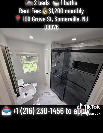 2 Bed, 1 Bath House for Rent in Somerville, NJ - $1200/mo