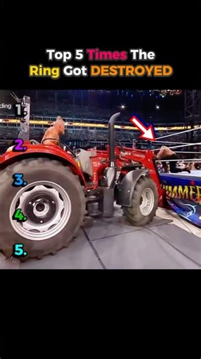 Top 5 Times The Ring Got DESTROYED #wwe