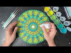 10" Mandala Painting Tutorial | Beginner Friendly | Step-by-step