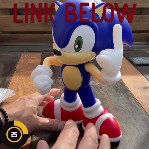 🎮 11" Sonic the Hedghog Figure from Temu 🎮