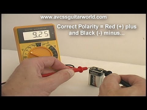 Technical Training, How to Test a 9 Volt Battery with a MultiMeter, the Basics
