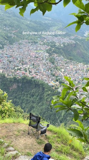 Baglung Bhakunde View: Best Monsoon Season Vista of Baglung Bazaar