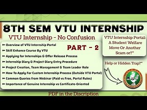 2. 8th Sem VTU Internship IMP Update Part - 2 What Students Must Know! | 8th Sem ECE 2022 Scheme VTU