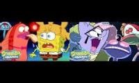 Mix of 2 videos from youtube : Spongebob Rock bottom 1999-2025