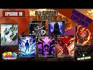 Every Support Cards in Anime Card Clash (Ranked & Explained!) – Full Tier List & Guide!