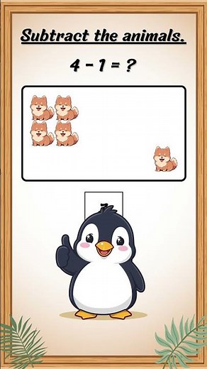 1st Grade Math Quiz: Subtraction 1–10 with Cute Animals 🐢🐠🦀 | Fun Interactive Learning