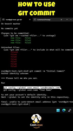 How to use git Commit