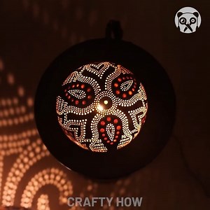 123K views · 319 reactions | Making a Table Lamp from a Gourd! | Crafty Panda How | Facebook