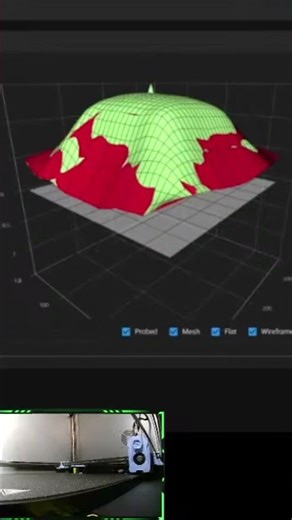 the worst bed mesh iv ever seen 😕 #3dprinter #sv08 #3dprinterupgrade#3dprinting #3dprinter