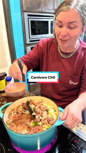 Here’s how I make what I call Carnivore-ish Chili on a chilly day! #Carnivore #Chili #CarnivoreChili #Recipe #ChiliRecipe