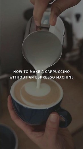 Cappuccino at Home (No Espresso Machine Needed) #homebarista