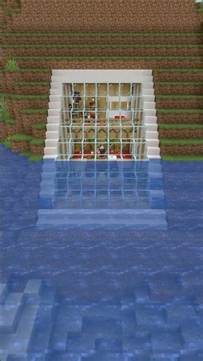 CONSTRUÍ UNA CASA SUBMARINA EN MINECRAFT! 😱⛏️ #shorts