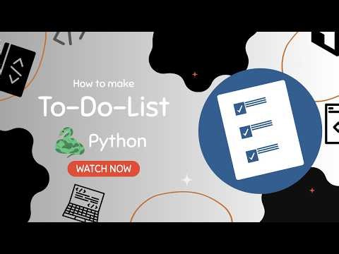 How to Build a To-Do List App in Python | Beginner Project