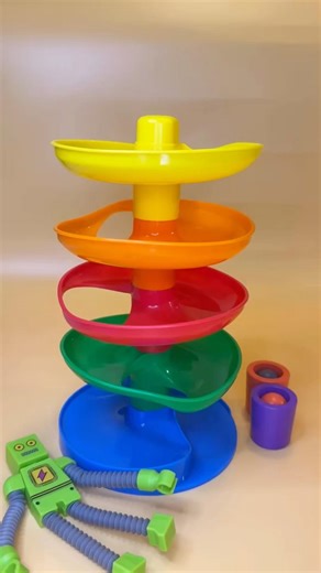 Reverse Color Track ASMR Journey 🌈 #colorballs