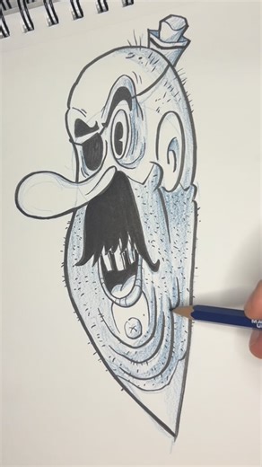 CARTOONS CARTOONS CARTOONS! on Instagram: "For tonights sketchbook drawing video, another sailor."