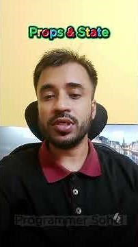 🤩Props and state 👏 #coding #react2025 #reactjsinterviewquestions #reactjstutorialforbeginners