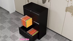 Reemoon Lateral File Cabinet 3 Drawer,Metal Filing Cabinet with Locks and Business Card Slot for Home Office Hanging Letter/Legal Size Folders,Required Assembly,White