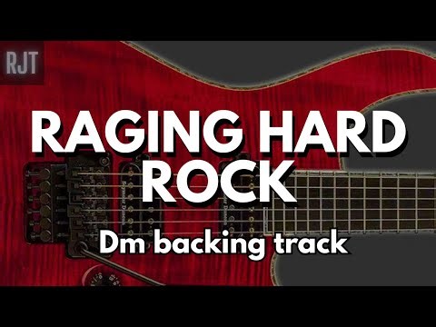 Raging Hard Rock Guitar Backing Track In D Minor